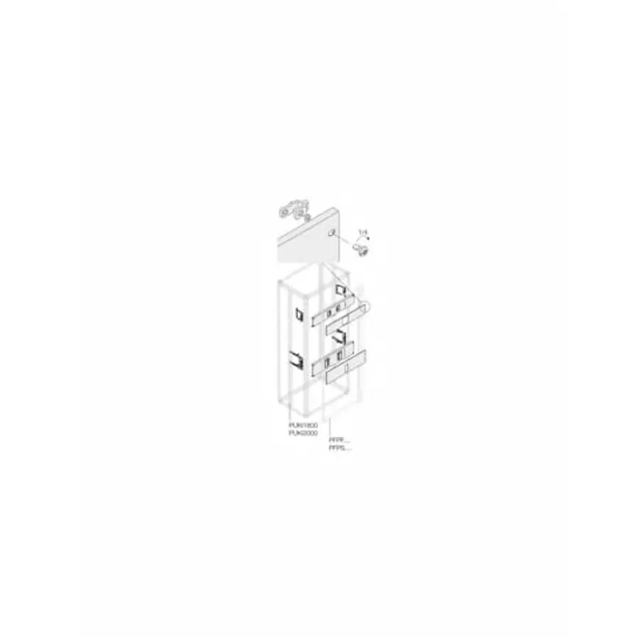 ABB 1STQ Series Pickled Steel Sheet Installation Kit for Use with Modular Boards - System Pro E Power, 250 x 600mm, 1STQ002113B0000