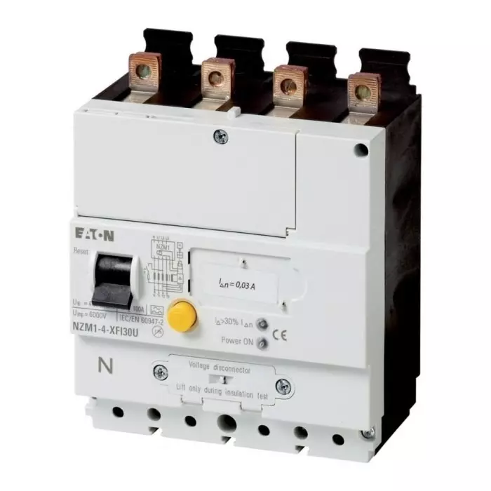 EATON Moeller NZM Residual Current Release for use with Four Pole NZM1-4, N1-4, 104613 NZM1-4-XFI300U