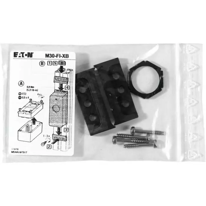 EATON Moeller Series Series Accessory Kit for Use with Enclosure Accessory, 10 x 80 x 120 mm, 197317 M30-FI-XB