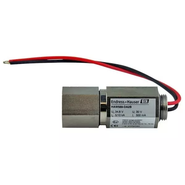 Endress+Hauser HAW569 Series Gas Discharge Tubes 2 Electrode 10 kA Peak Pulse Current 24 V DC Spark Over Voltage, HAW569-AA2B