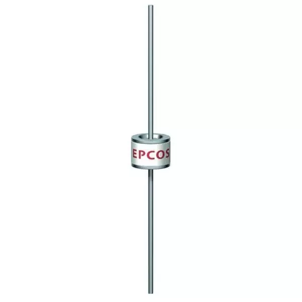 EPCOS EF Series Gas Discharge Tubes 2 Electrode 10 kA Peak Pulse Current 600 V 8 mm Diameter, B88069X6461S102