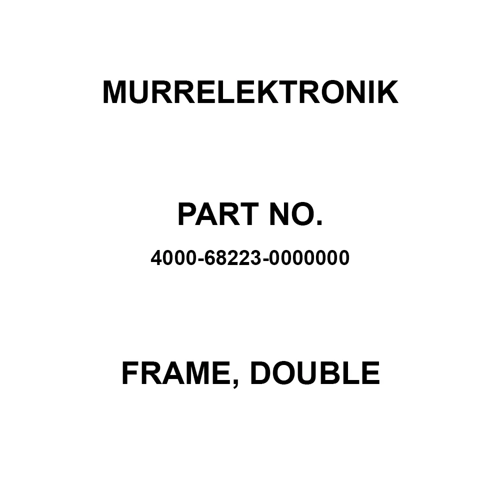 Murrelektronik Frame, Double 35 mm Length, 4000-68223-0000000
