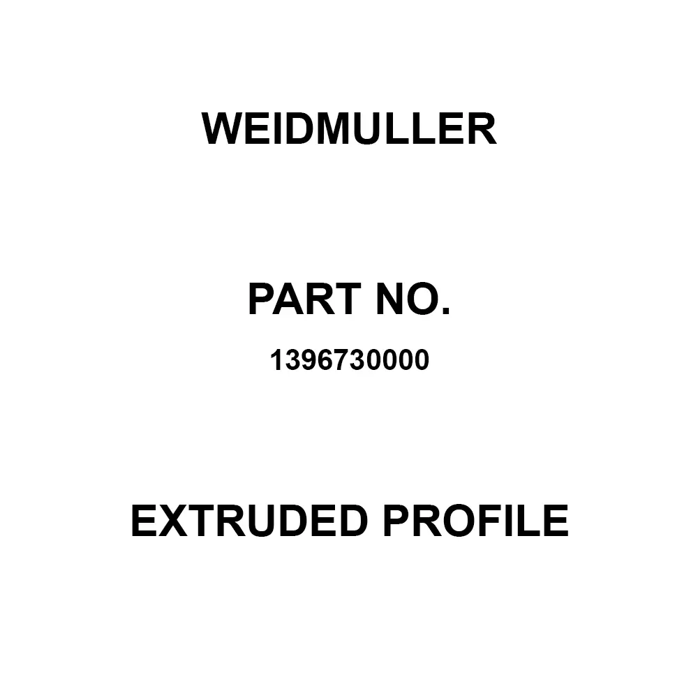 Weidmuller Extruded Profile 2000 mm Width, 1396730000