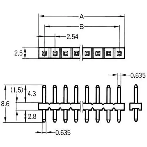 Omron Short-Circuit Plug Single Row Type 4-Pole, XJ8B-0411