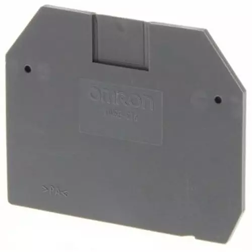 Omron End Cover XW5E Series, Ground/Feedthrough Compatibility, XW5E-S16 (Pack of 10 Pcs)