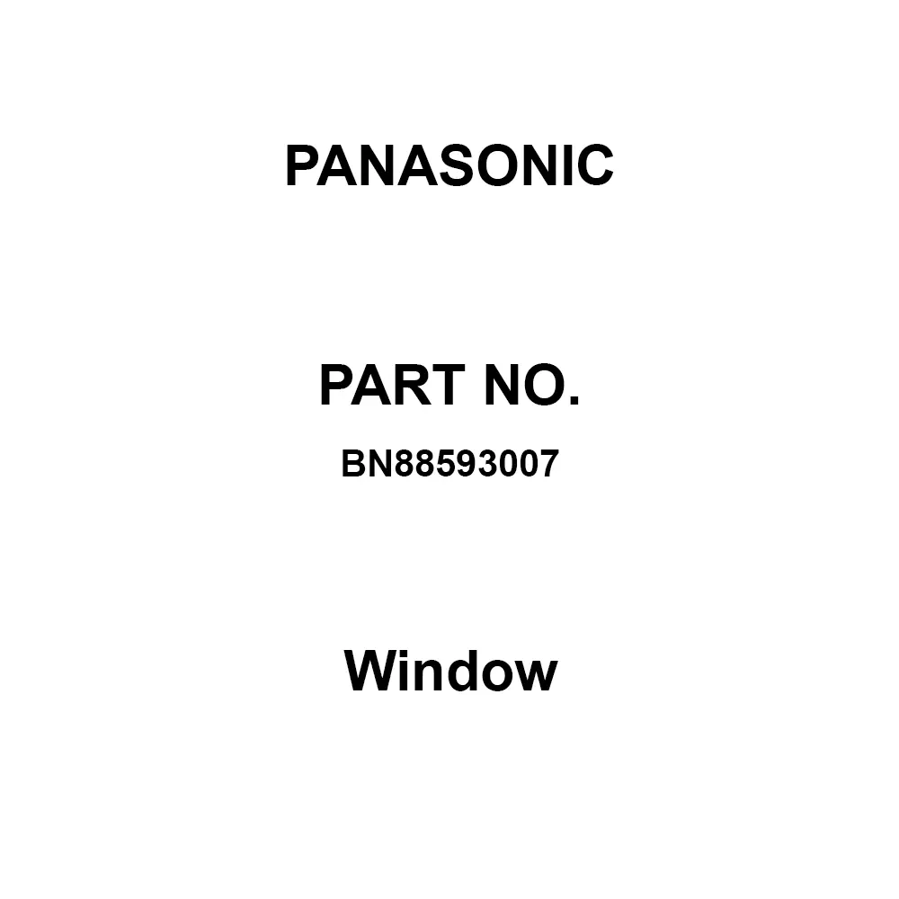 Panasonic Window 233x130 mm Black Color, BN88593007