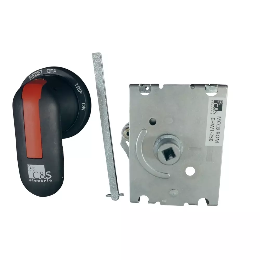 C&S Electric Extended Rotary Handle Metal & Plastic Body Suitable for CSE2 WB1 MCCBs, EHW1-250
