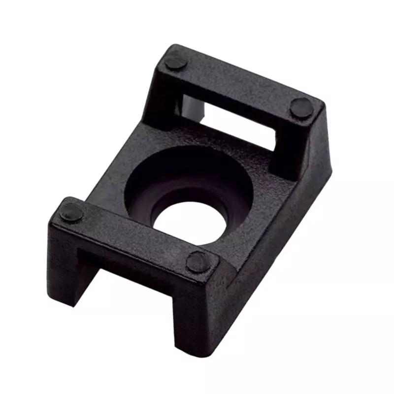 Partex Cable Tie Saddle Screw Mount Black Color Nylon, Length 23.4 mm and Width 15.7 mm, SM 3 (Pack of 100)