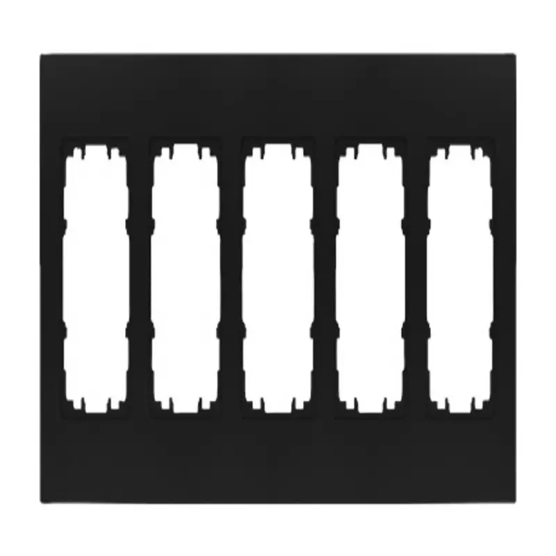 Siemens Black 5 Gang Mounting Plate Mounting Frame, 5TG1115-0SB