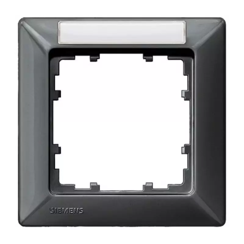 Siemens Carbon Fibre 1 Gang Mounting Plate Thermoplastic Mounting Frame, 5TG2551-7