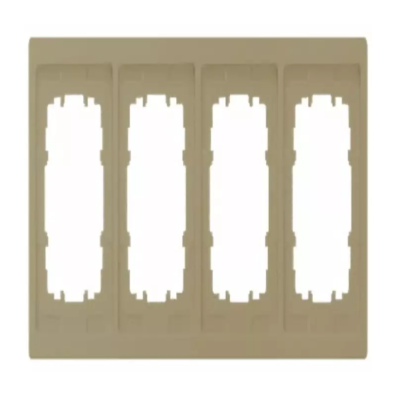 Siemens Gold 4 Gang Mounting Plate Thermoplastic Mounting Frame, 5TG1324-0MG