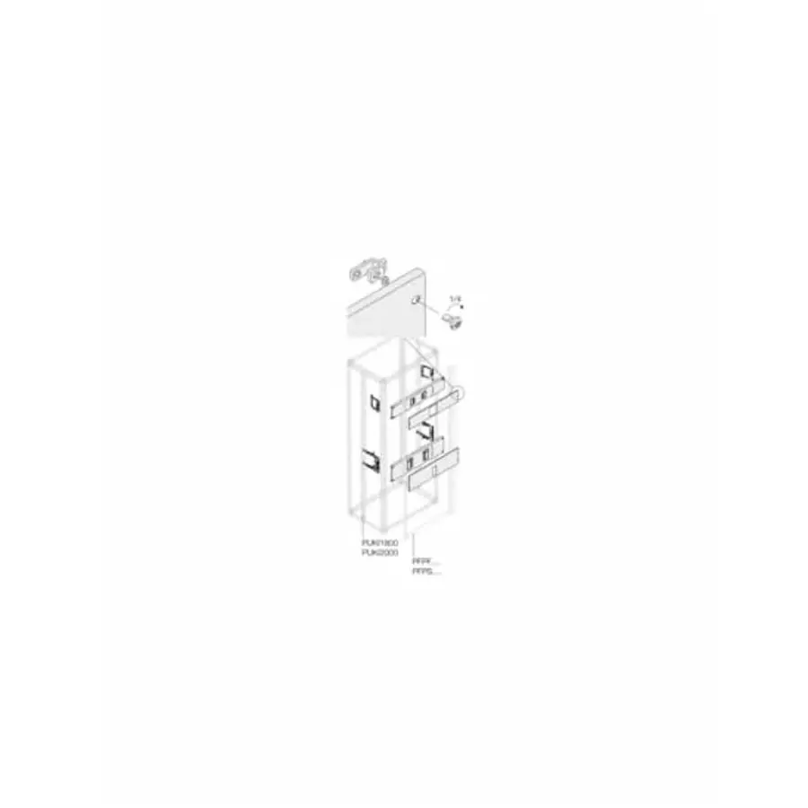 ABB 1STQ Series Pickled Steel Sheet Installation Kit for Use with Modular Boards - System Pro E Power, 150 x 800mm, 1STQ002098B0000
