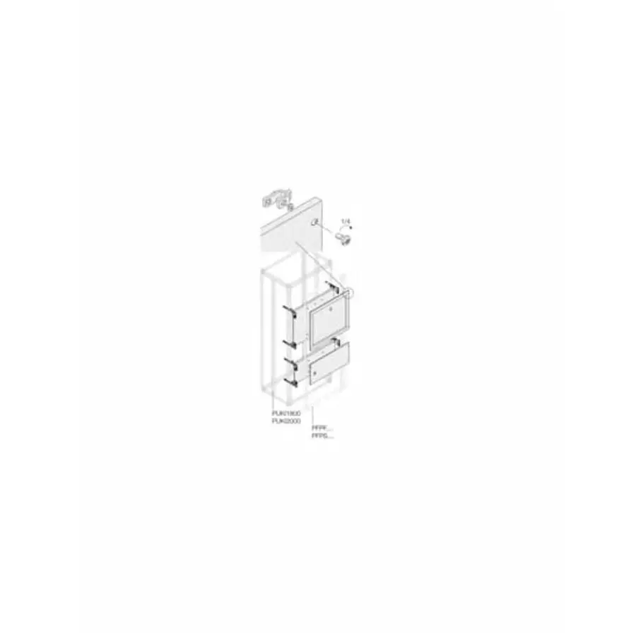 ABB 1STQ Series Pickled Steel Sheet Installation Kit for Use with Modular Boards - System Pro E Power, 250 x 600mm, 1STQ007443A0000