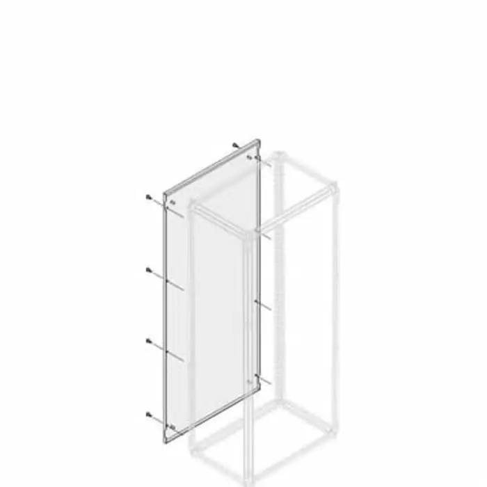ABB 1STQ Series Pickled Steel Sheet Side Panel for Use with Modular Boards - System Pro E Power, 1800 x 1000mm, 1STQ007615A0000