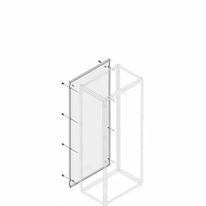 ABB 1STQ Series Pickled Steel Sheet Side Panel for Use with Modular Boards - System Pro E Power, 1800 x 600mm, 1STQ007611A0000