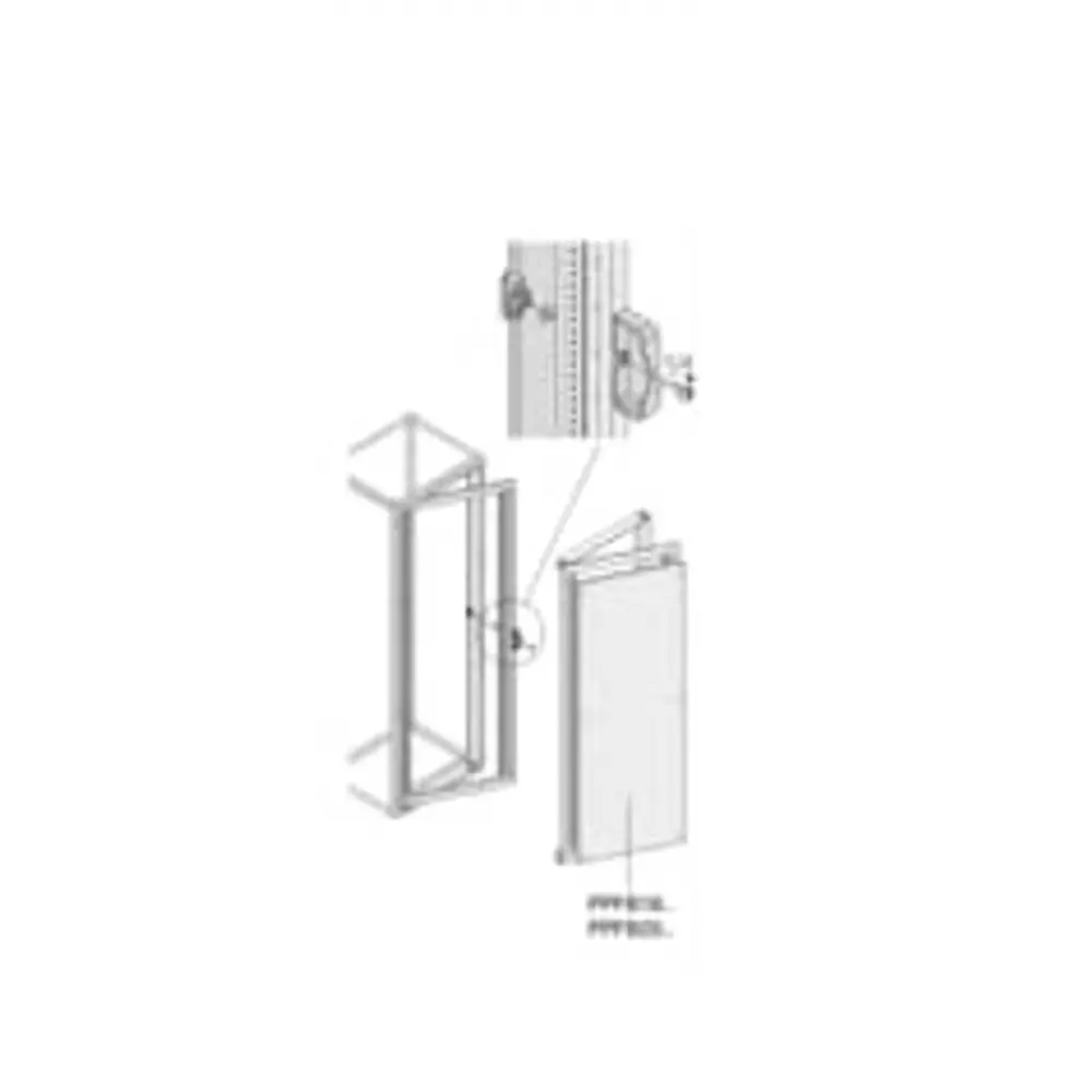 ABB 1STQ Series Pickled Steel Sheet Swing Frame for Use with Modular Boards - System Pro E Power, 2000 x 600mm, 1STQ007463A0000