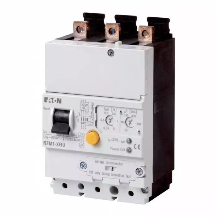 EATON Moeller NZM Residual Current Release for use with N(S)1, Three Pole NZM1, 104611 NZM1-XFIU