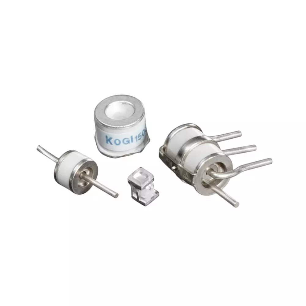 Littelfuse GTCx2-R Series Gas Discharge Tubes 2 Electrode 1 kA 200 V SMD/SMT Termination Style 3x4.5 mm, GTCC23-201M-R01-2