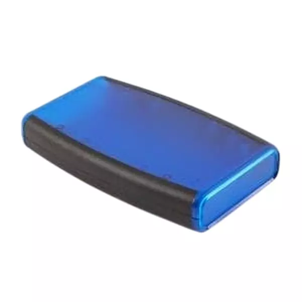 Hammond Battery Door Enclosure Blue (Translucent Blue) Acrylonitrile Butadiene Styrene (ABS), 1553DTBUBKBAT
