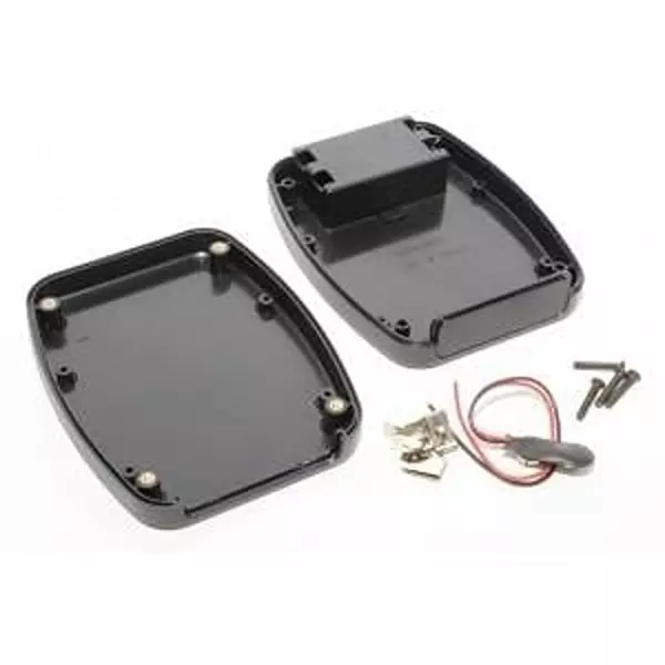 Hammond Battery Door Enclosure Black Acrylonitrile Butadiene Styrene (ABS), 1599TABSBKBAT