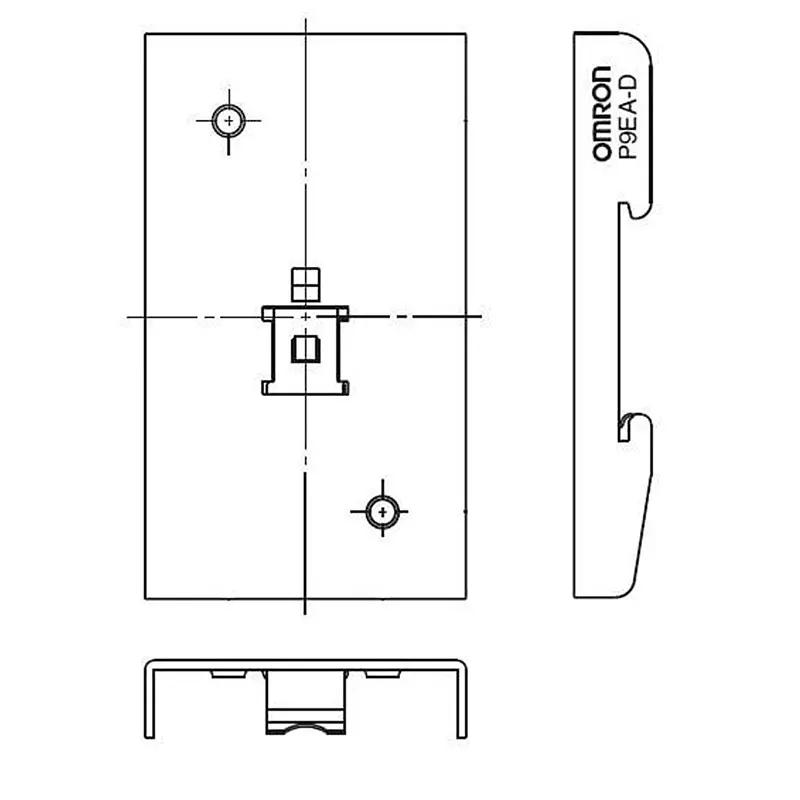 OMRON ELECTRONIC COMPONENTS Din Rail Adapter, P9EA-D