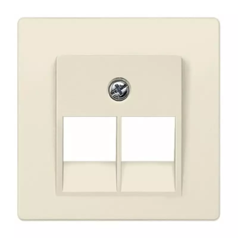 Siemens White 1 Gang Cover Plate Thermoplastic Cover Plate, 5TG1208