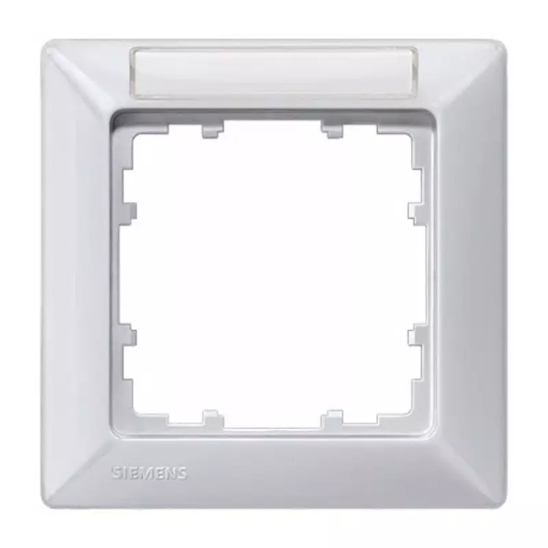 Siemens Aluminium 1 Gang Mounting Plate Thermoplastic Mounting Frame, 5TG2551-4