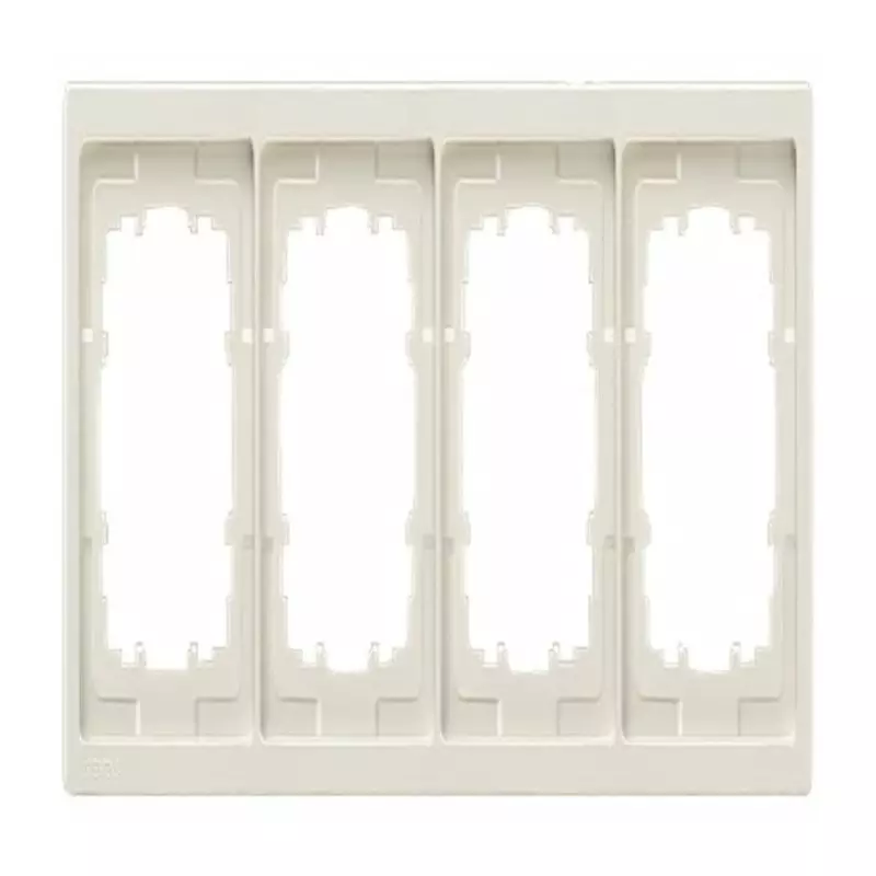 Siemens Off White 4 Gang Mounting Plate Thermoplastic Mounting Frame, 5TG1324-1