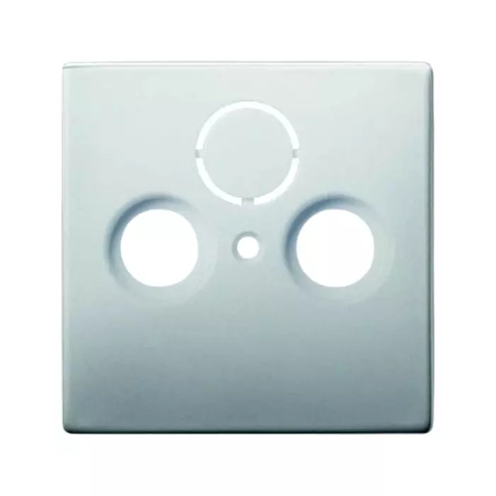 ABB Steel 2 Gang Stainless Steel Radio/TV/SAT Buchse Cover Plate, 2CKA001724A4271