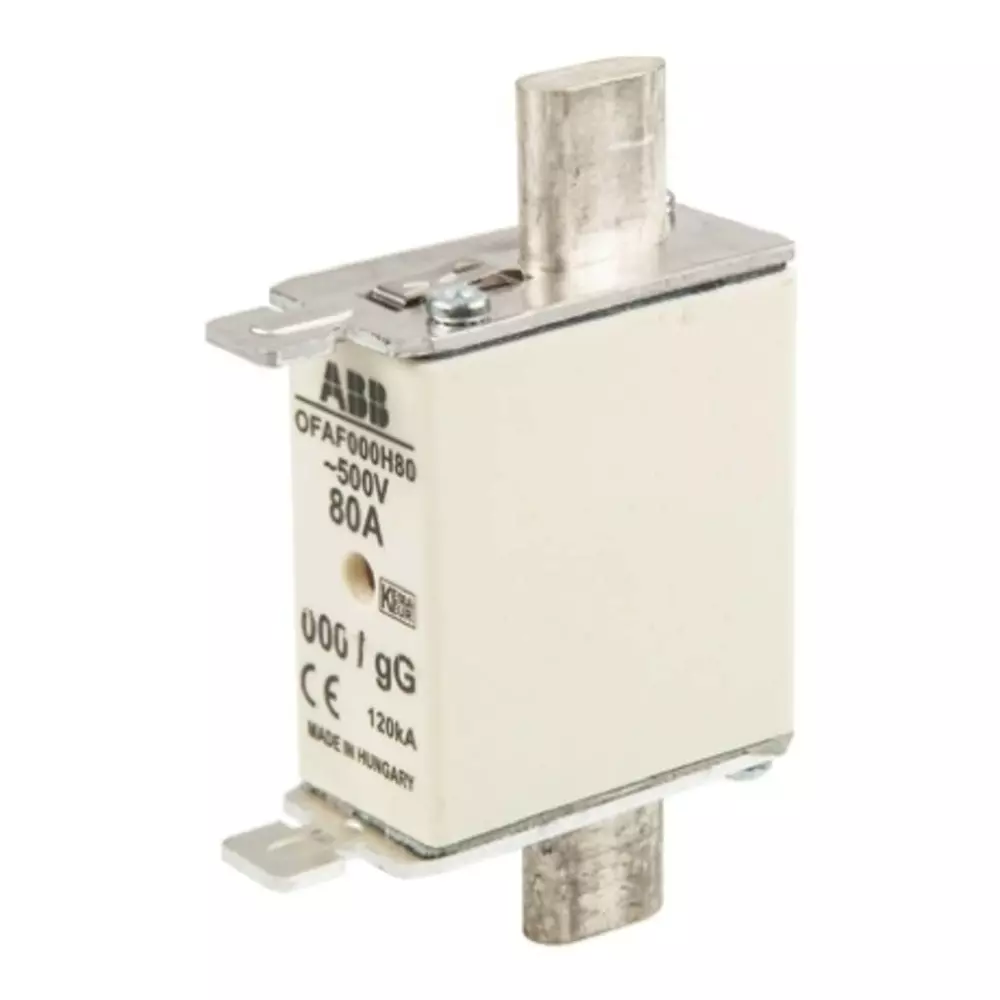 ABB 80A Centred Tag Fuse, NH000, 500V, OFAF000H801SCA022627R1470