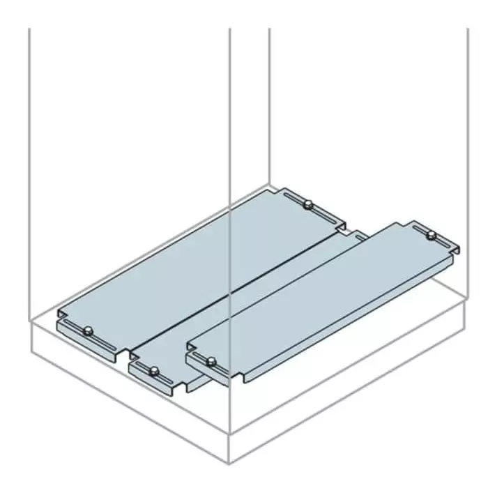 ABB IS2 Series Galvanised Steel Gland Plate, 600mm W, 800mm L for Use with IS2 Enclosures, EF6081