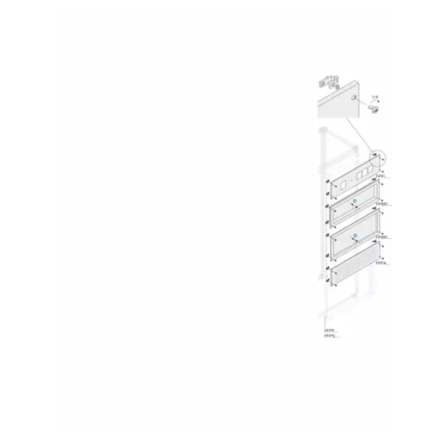 ABB Pickled Steel Sheet Panel for Use with Main Distribution Boards, 600 x 200 x 600mm, 1STQ008096A0000