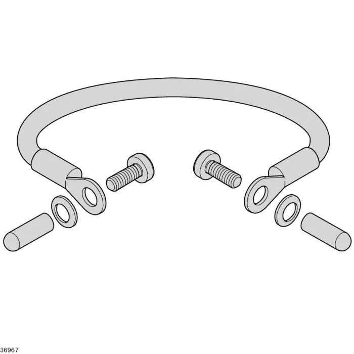 Bosch Rexroth Cable Clip, Steel, 210 mm L, 3842552234
