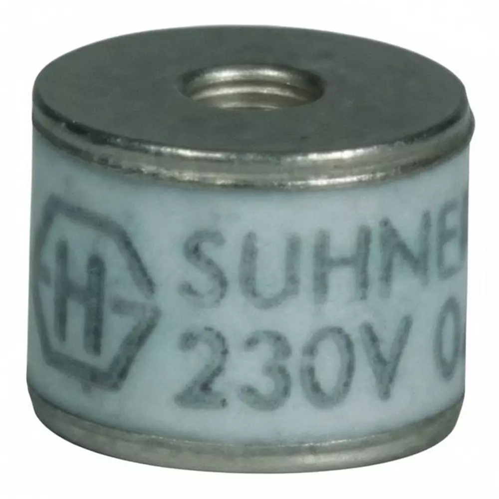 HUBER+SUHNER Gas Discharge Tubes 2 Electrode 30 kA 350 V 8x6 mm, 9071.99.0549 (73_Z-0-0-549)