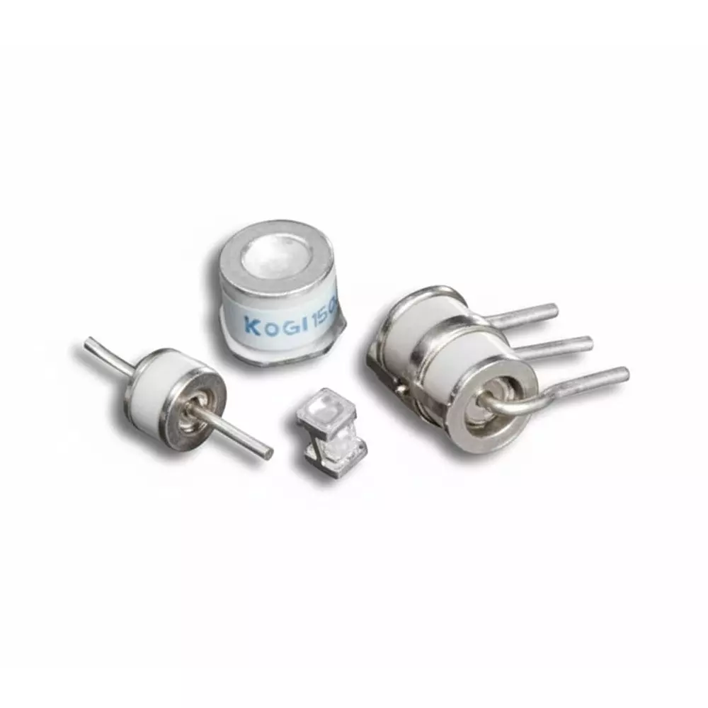 Littelfuse GTCx3-R Series Gas Discharge Tubes 3 Electrode 10 kA 90 V Radial Termination Style 7.5x10 mm, GTCR38-900M-R10