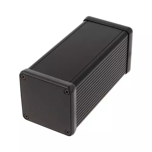 Hammond Enclosure Aluminum 120 mm Length, 1455CS1201BK