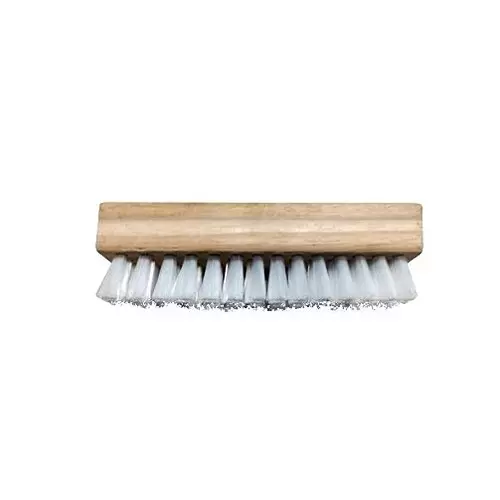 RS PRO Scrub Brush Rubber Wood White Nylon Wooden Nail Scrubbing Hard 30 mm, 2874399