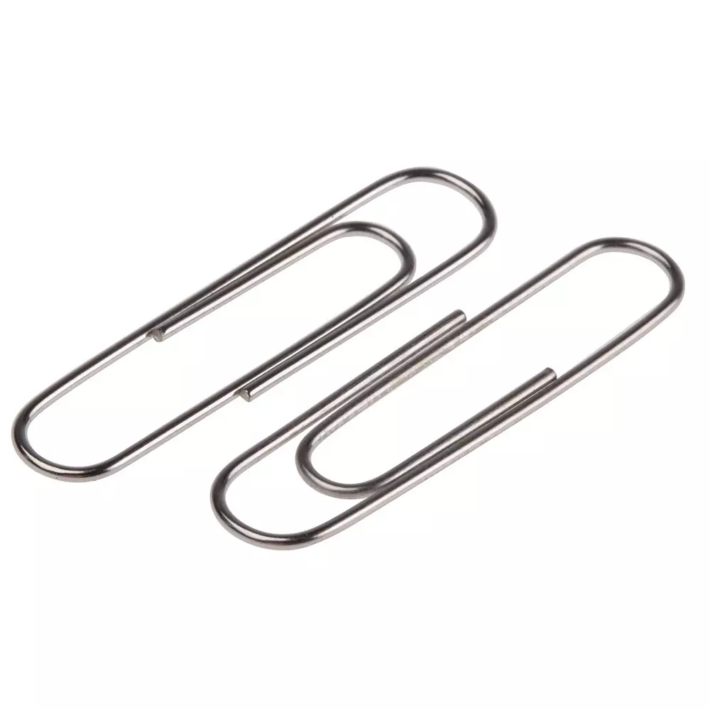 RS PRO Paperclip Metal 33 mm 1000 Per Pack, 7777716 (Pack of 1000 Pcs)