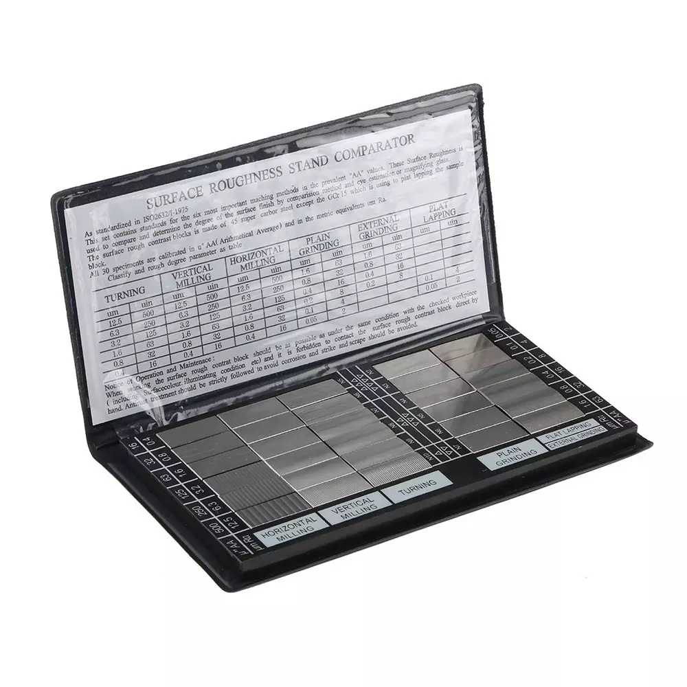RS PRO Surface Roughness Comparator Set 30 Piece, 2357544