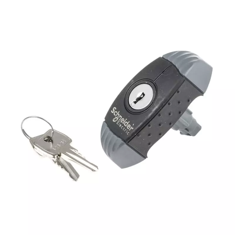 Schneider Electric Black Grey Locking Handle, NSYAEDL1242S3D