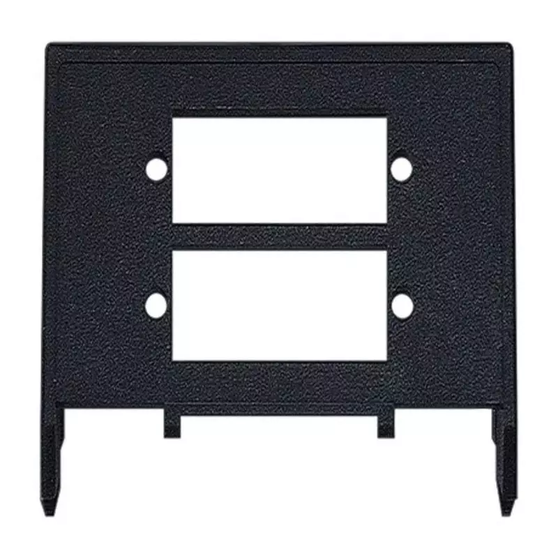 Siemens Black 2 Gang Mounting Plate Thermoplastic Mounting Plate, 5TG1915