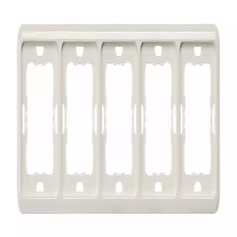 Siemens Silver 5 Gang Mounting Plate Thermoplastic Mounting Frame, 5TG1775