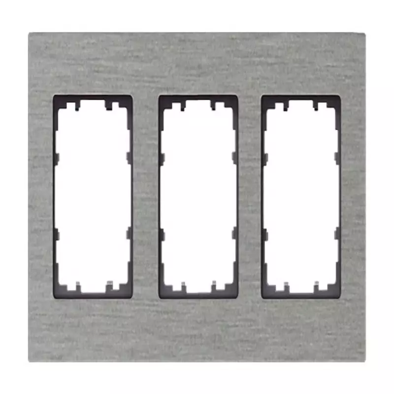 Siemens Aluminium 3 Gang Mounting Plate Aluminium Mounting Frame, 5TG1123-0