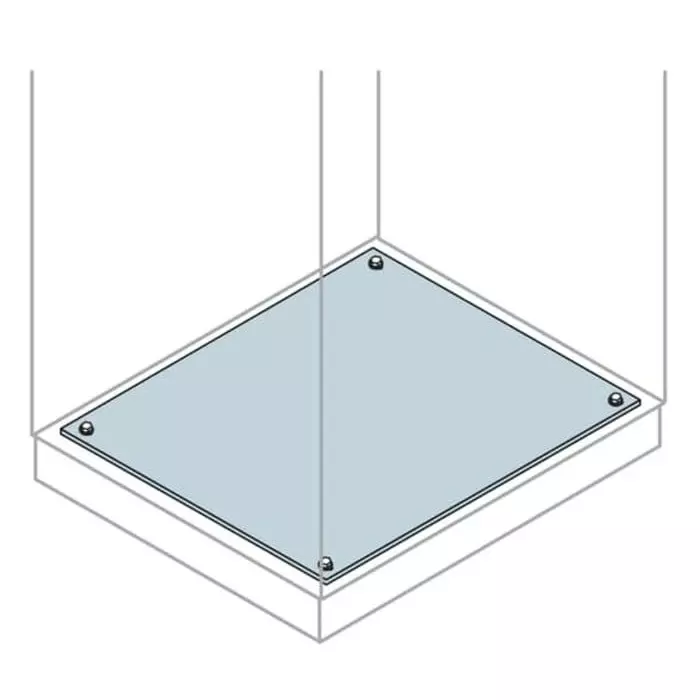 ABB IS2 Series Galvanised Steel Gland Plate, 1m W, 1m L for Use with IS2 Enclosures, EF1012