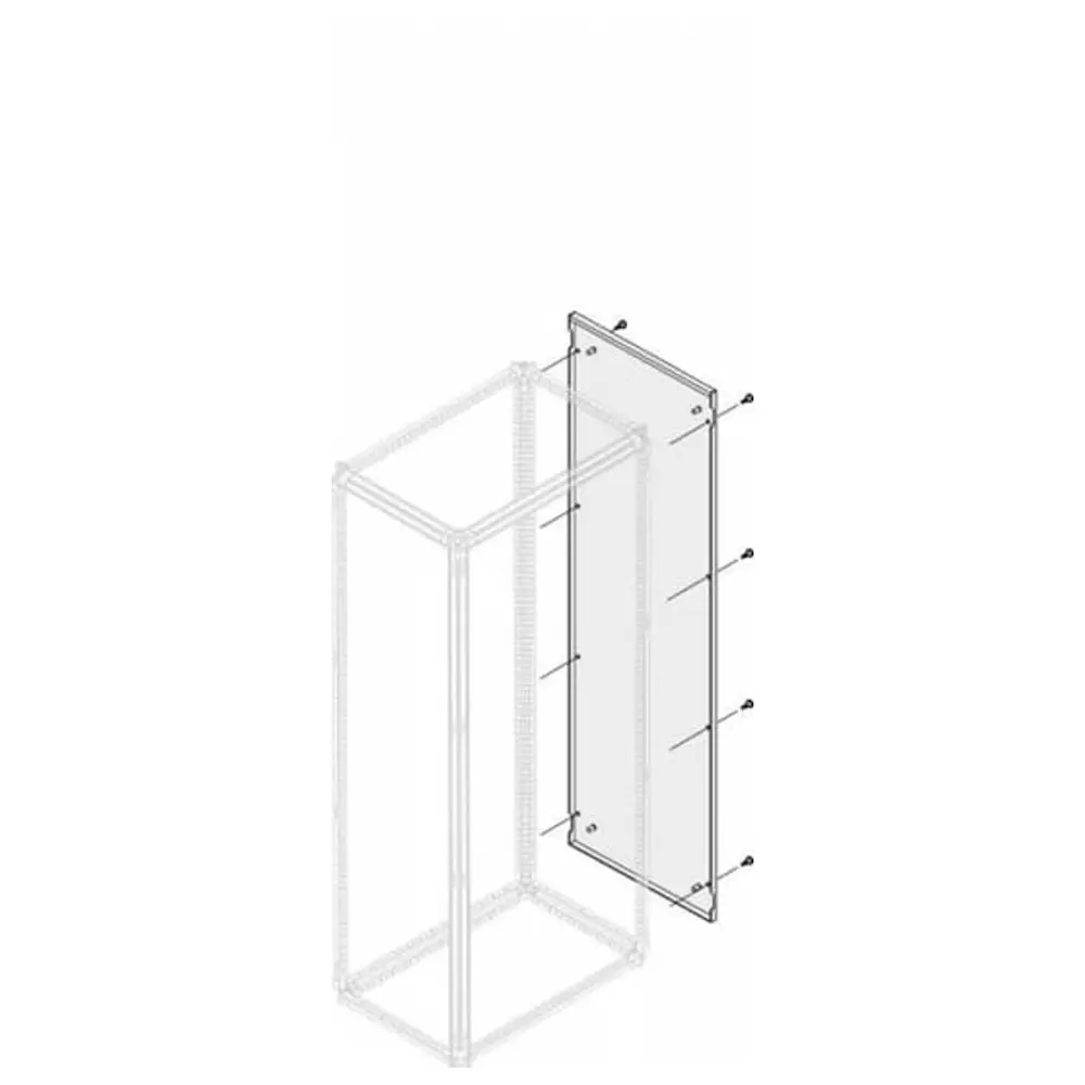 ABB 1STQ Series Pickled Steel Sheet Side Panel for Use with Modular Boards - System Pro E Power, 1800 x 700mm, 1STQ007612A0000