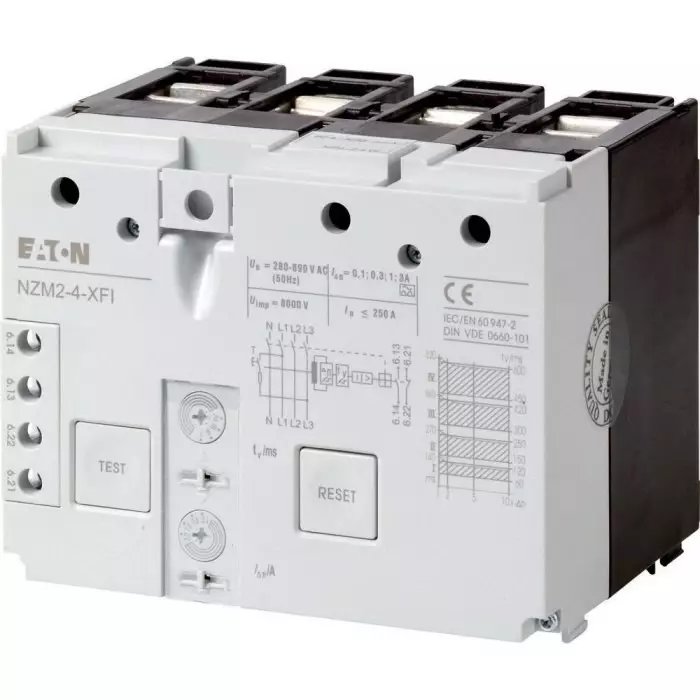 EATON Moeller NZM Residual Current Release for use with Four Pole NZM2-4, N2-4, 292344 NZM2-4-XFI