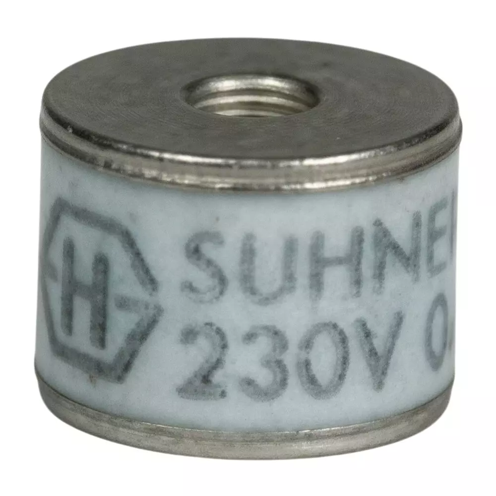 HUBER+SUHNER Gas Discharge Tubes 2 Electrode 30 kA 600 V 8x6 mm, 9071.99.0551 (73_Z-0-0-551)