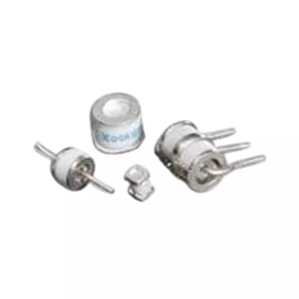 Littelfuse GTCx28-R Series Gas Discharge Tubes 2 Electrode 3 kA 2.1 kV Axial Termination Style 8x6 mm, GTCA28-212M-R03