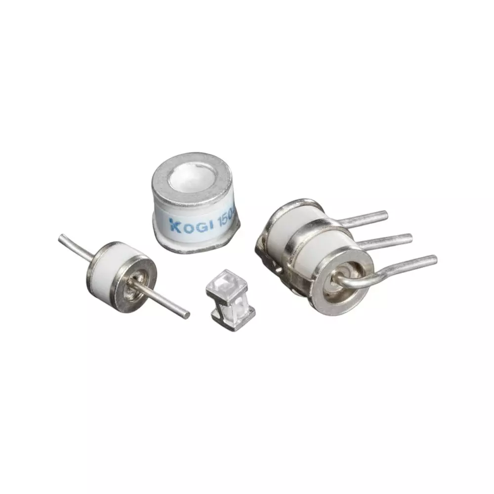 Littelfuse GTCx2-R Series Gas Discharge Tubes 2 Electrode 5 kA 100 V Axial Termination Style 6.2x4.4 mm, GTCA26-101M-R05