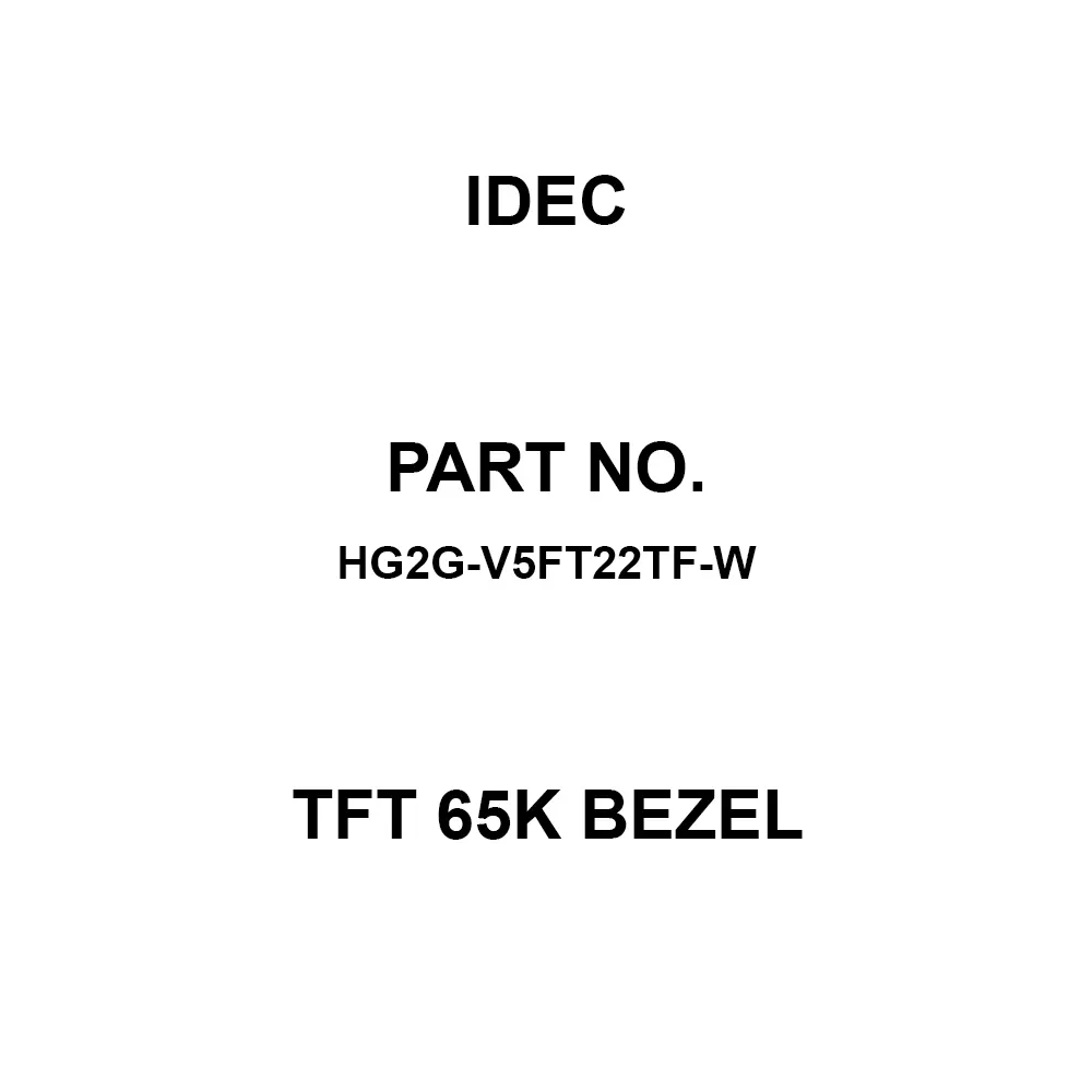 IDEC TFT 65K Bezel Ethernet, Serial, USB Interface Type, HG2G-V5FT22TF-W